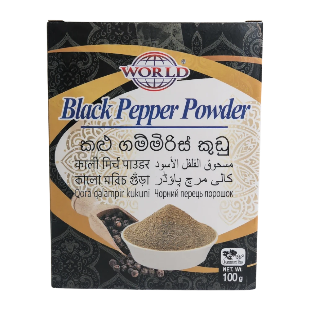 WORLD BLACK PEPPER POWDER 100g